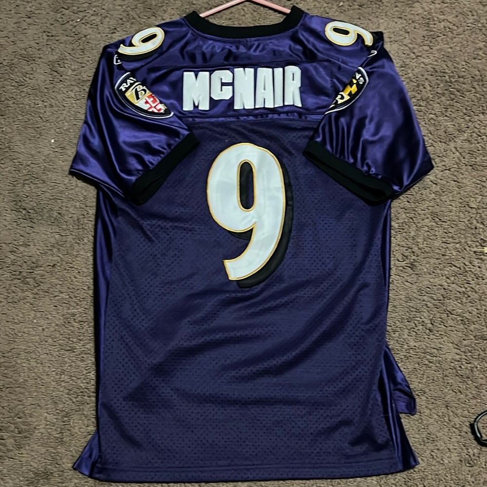 Stitched Steve McNair Ravens Jersey